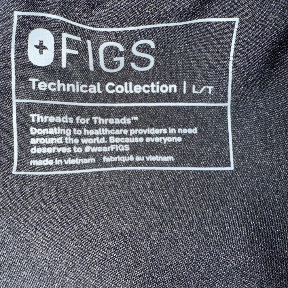 Figs Black Joggers with White Drawstring - Picture 7 of 7
